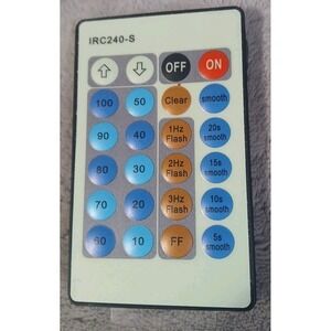 IRC240-S LED Light Remote Control for Holiday Underglow Lights Wire Lights